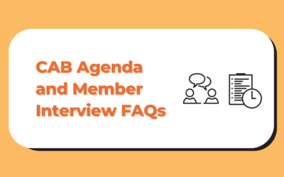 CAB Agenda and Member Interview FAQs